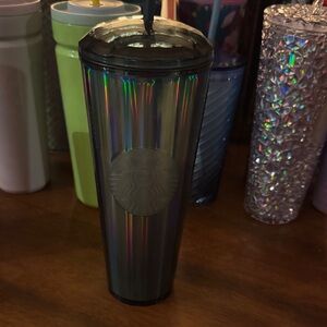 Starbucks Iridescent dark green dome Tumbler